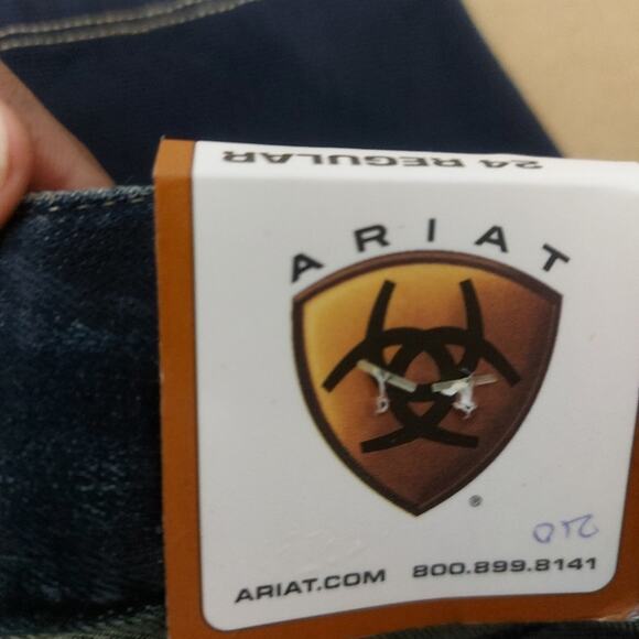 Ariat Cropped Denim Riding Breeches Indigo Jeans 24R NEW Activewear Sportswear - Picture 11 of 13